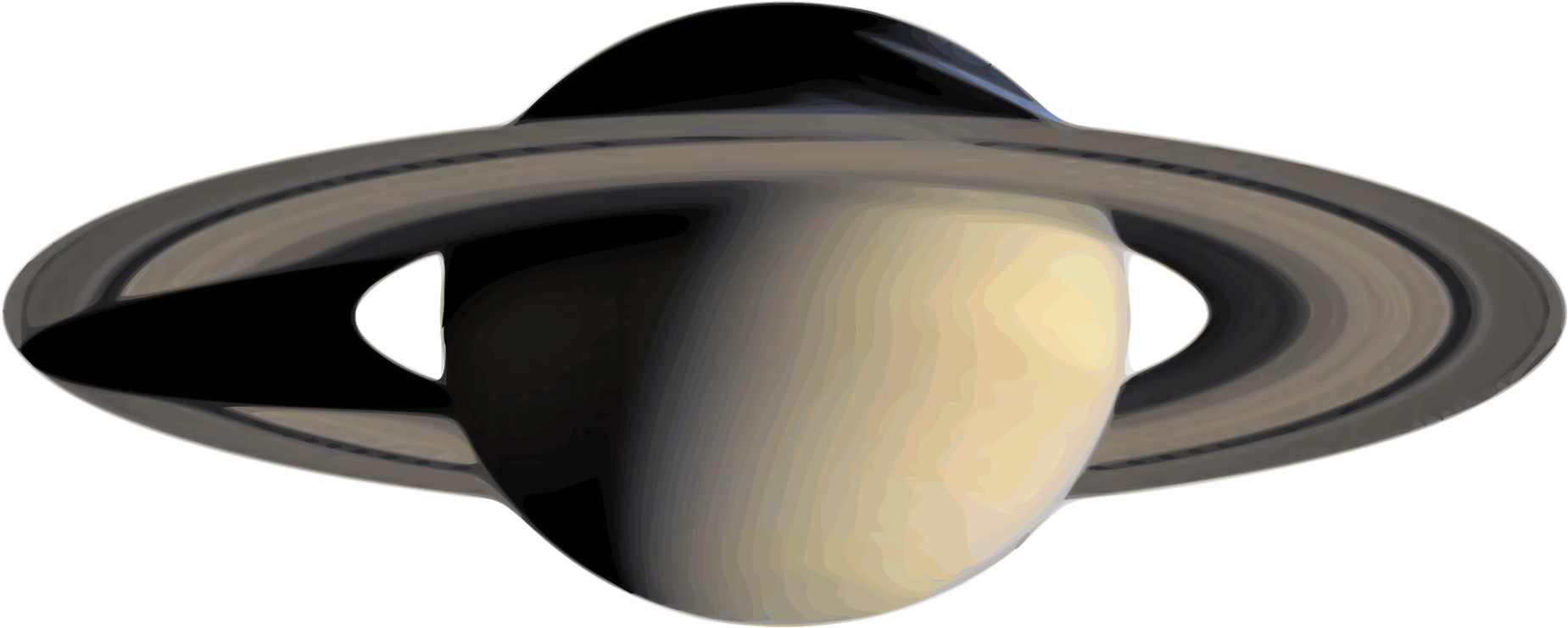 Saturn Planet Computer Icons Download Solar System - Planet Saturn White Background (1858x750), Png Download