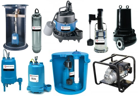 Wastewater Pumps & Packages - Bell & Gossett 1ep0411a 3/4" Submersible Effluent (470x330), Png Download