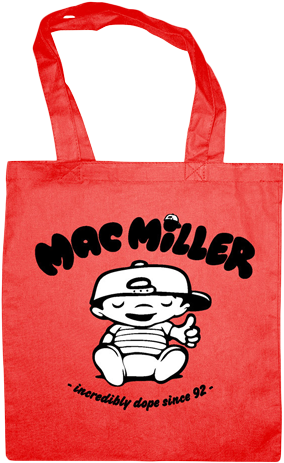Mac Miller Tote Bag - Mac Miller T Shirt Blue (500x500), Png Download