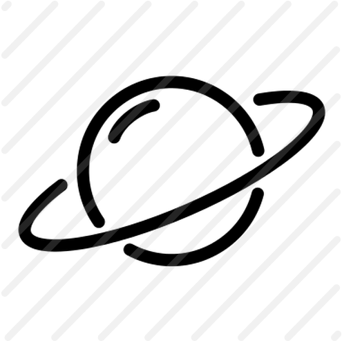 Saturn Icon (500x500), Png Download