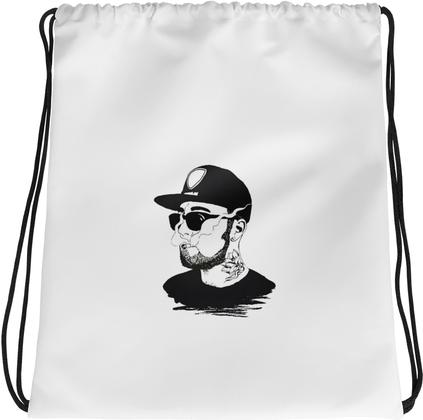 Rip Mac Miller Drawstring Bag - Drawstring Bag (1000x1000), Png Download
