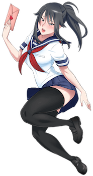 Download Yandere Simulator - Yandere Chan Sexy (466x350), Png Download