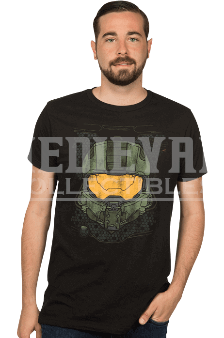 Halo Master Chief Hud T-shirt (697x697), Png Download