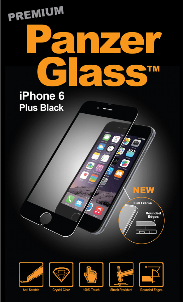 Panzerglass Premium Iphone 6 Plus Black - Panzerglass Til Iphone 5s (1030x1030), Png Download