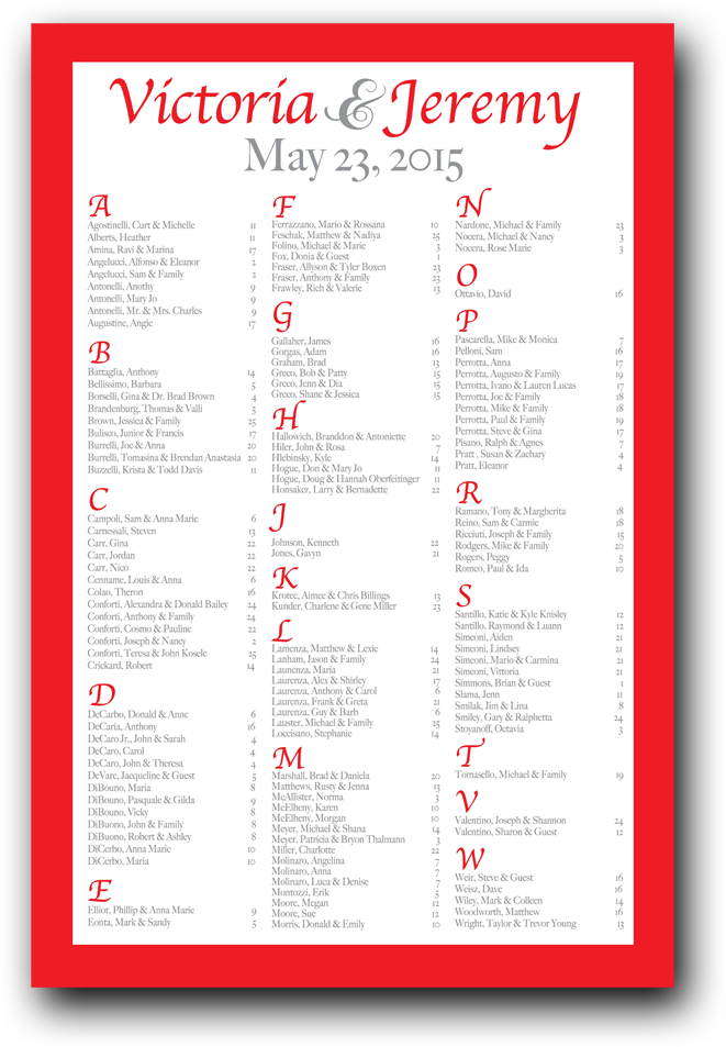 Red Border Seating Chart - Document (1000x1000), Png Download