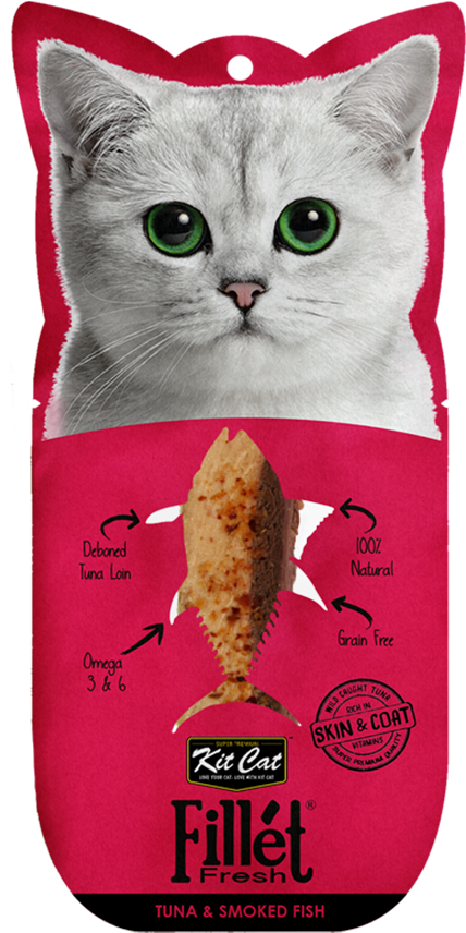 Kit Cat Fillet Fresh Tuna And - Kit Cat Fillet Fresh (1000x1000), Png Download