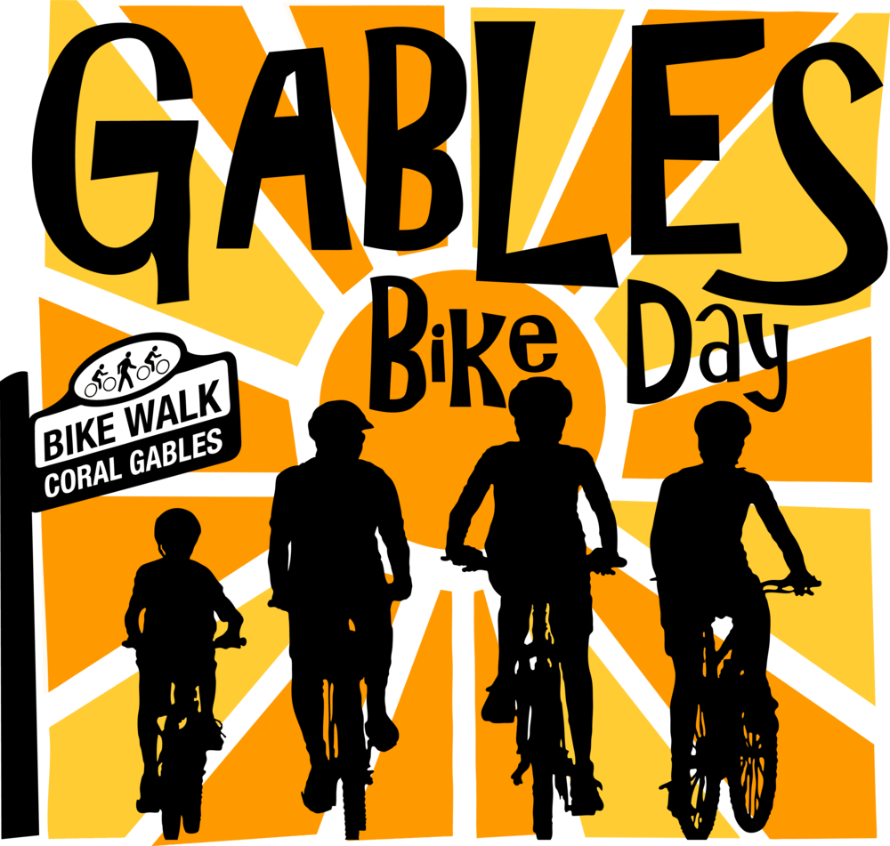 Gbd2018 - Bike Walk Coral Gables (1000x951), Png Download