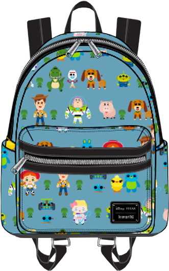 Disney Apparel Toy Story Chibi Print Mini Backpack - Backpack (480x529), Png Download