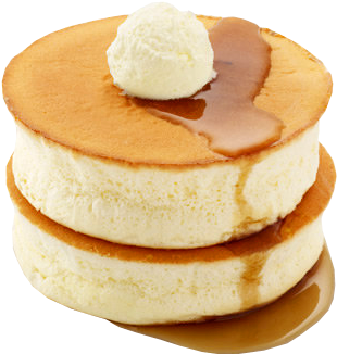 Pancake Png - Transparent Food (354x388), Png Download