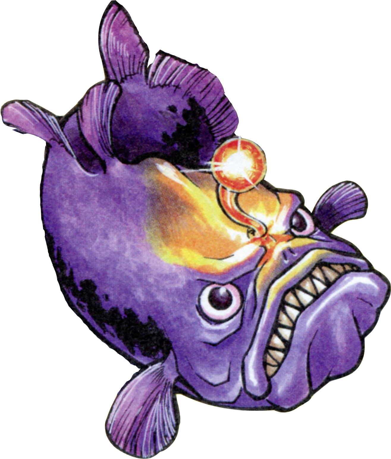 Legend Of Zelda Angler Fish (1200x1389), Png Download