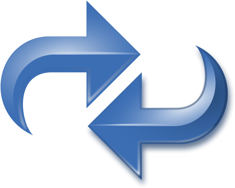 Two-way Arrow Cliparts - Reverse Arrows (800x649), Png Download