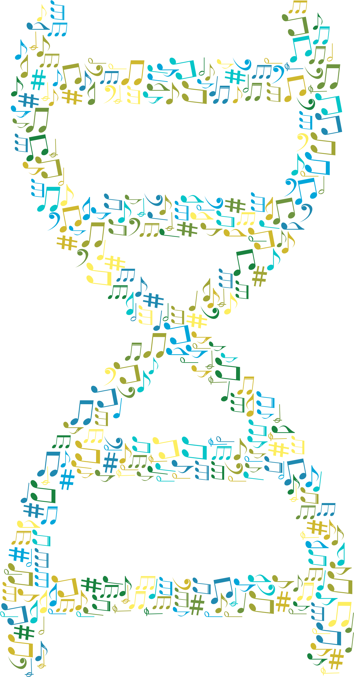 This Free Icons Png Design Of Musical Dna No Background (1216x2323), Png Download