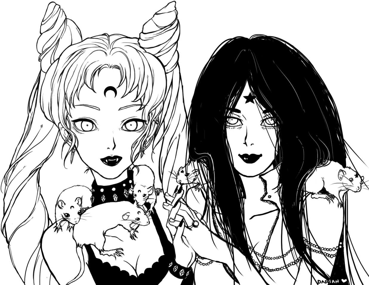 I Made A Transparent-background Black Lady & Mistress - Cartoon (1280x987), Png Download