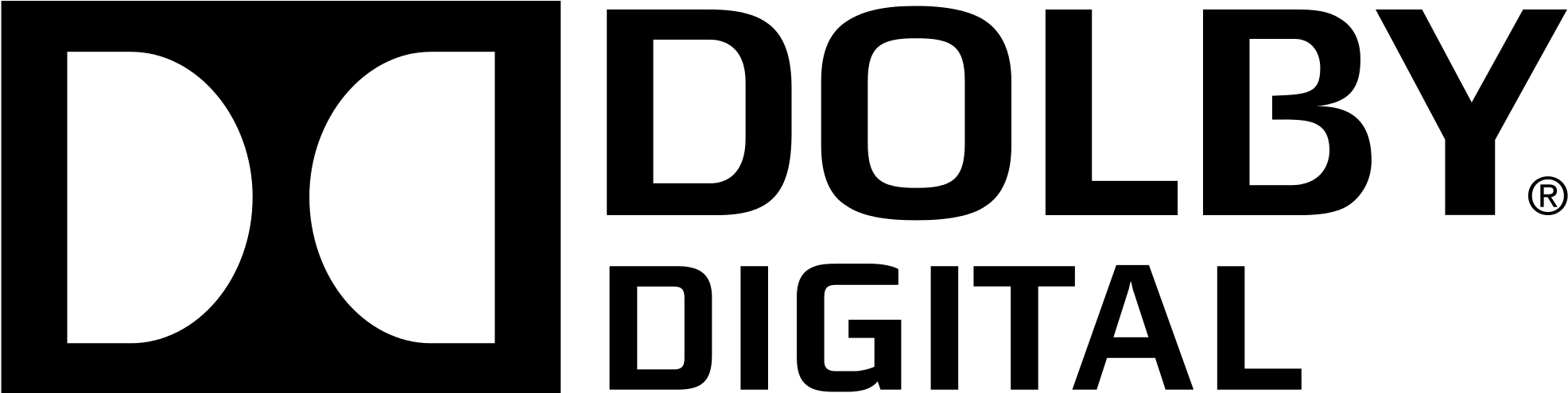 Dolby Digital - Dolby Digital Svg (2000x494), Png Download