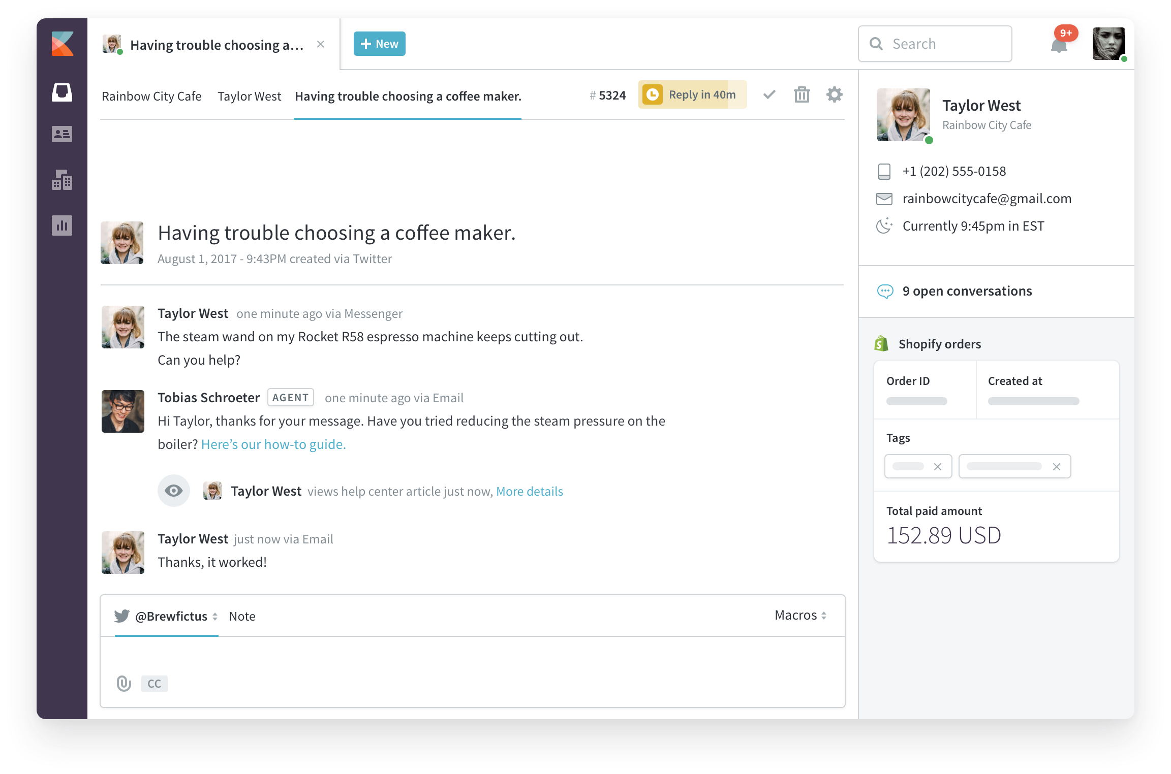 Ready To Love Your Inbox Again - Kayako Software (2304x1524), Png Download