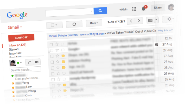 Inbox Gmail Login (600x337), Png Download