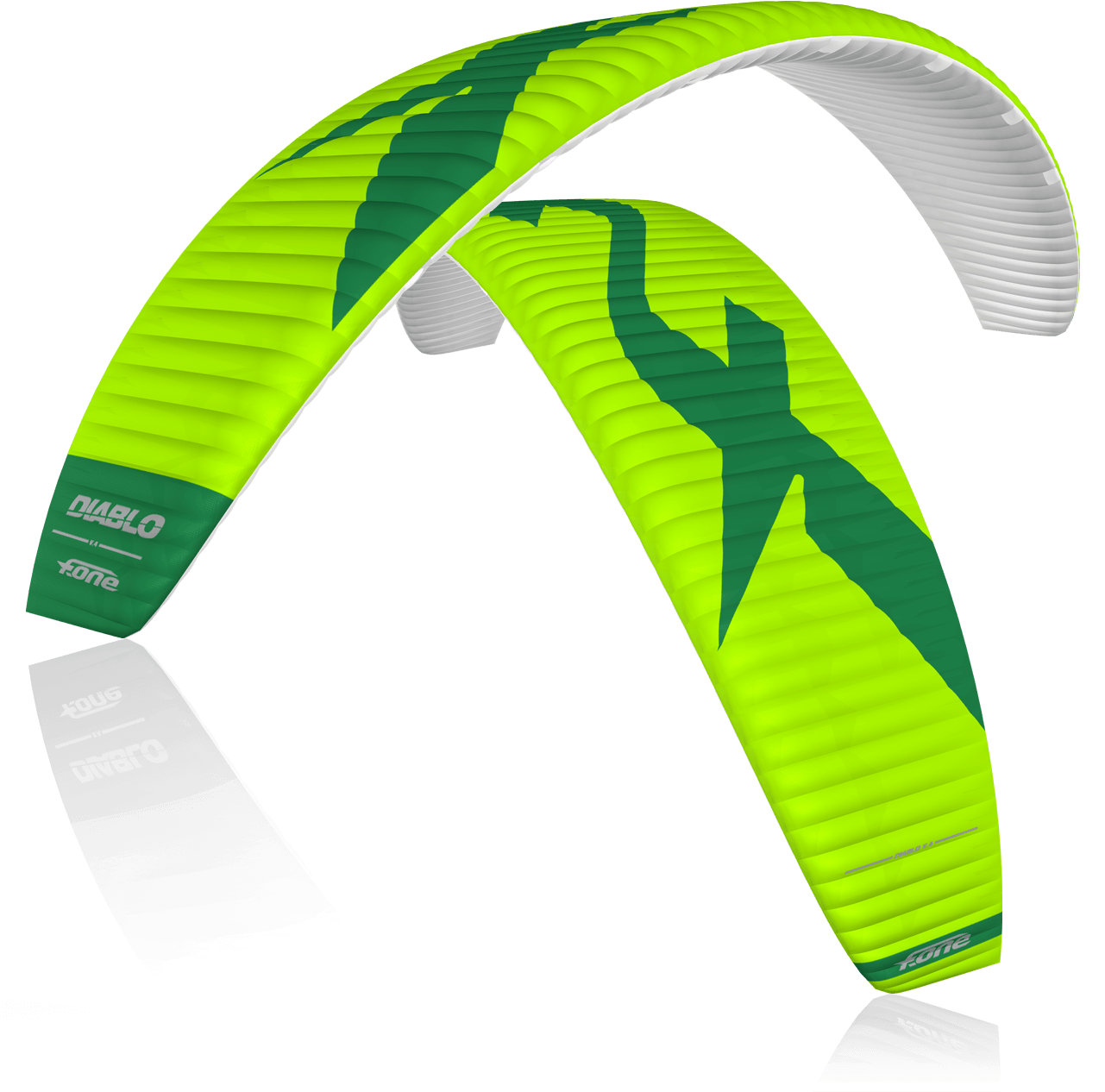 Deep Blue / Royal Blue Diablo V4 B Lime Green - Paragliding (1280x1280), Png Download