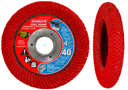 Image - Dcx045080n01f Diablo Abrasive 4.5 Flap Disk 80g, Beige (500x500), Png Download