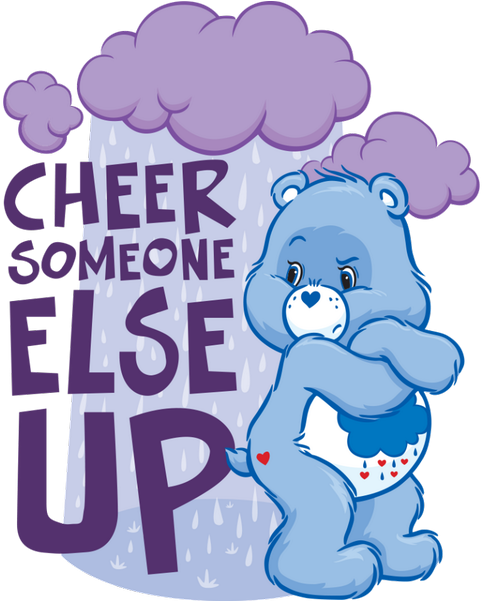 Bbm On Twitter - Rainy Day Care Bear (600x600), Png Download