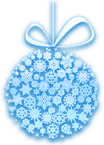 Christmas Decorations - Glittering Images Of Christmas (366x500), Png Download