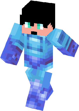 Megaman Without His Helmet Skin - Megaman Minecraft Png (317x453), Png Download