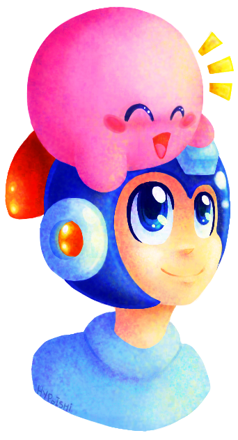 Ciel And Payten Images Mega Man X Kirby Wallpaper And - Mega Man X Kirby (384x661), Png Download