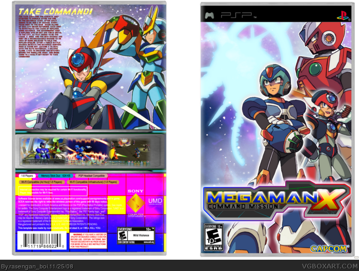 Megaman X Command Mission Box Art Cover - Megaman X Command Mission Psp (700x528), Png Download