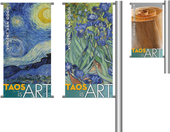 Lamppost Banner Art Competition - New Mexico (600x443), Png Download