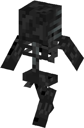 Wither Skin - Wither Skeleton Skin For Minecraft (317x456), Png Download