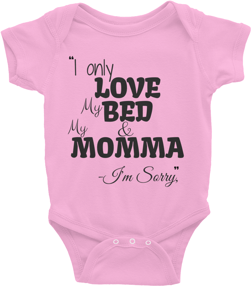 I Only Love My Bed And My Momma I'm Sorry Graphics - Thwomp - Onesie - Super Mario (1000x1000), Png Download