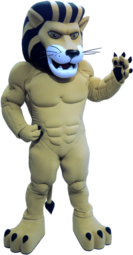 Meet The Lindenwood University Lion Custom Animal Masocts - Mascot (500x912), Png Download