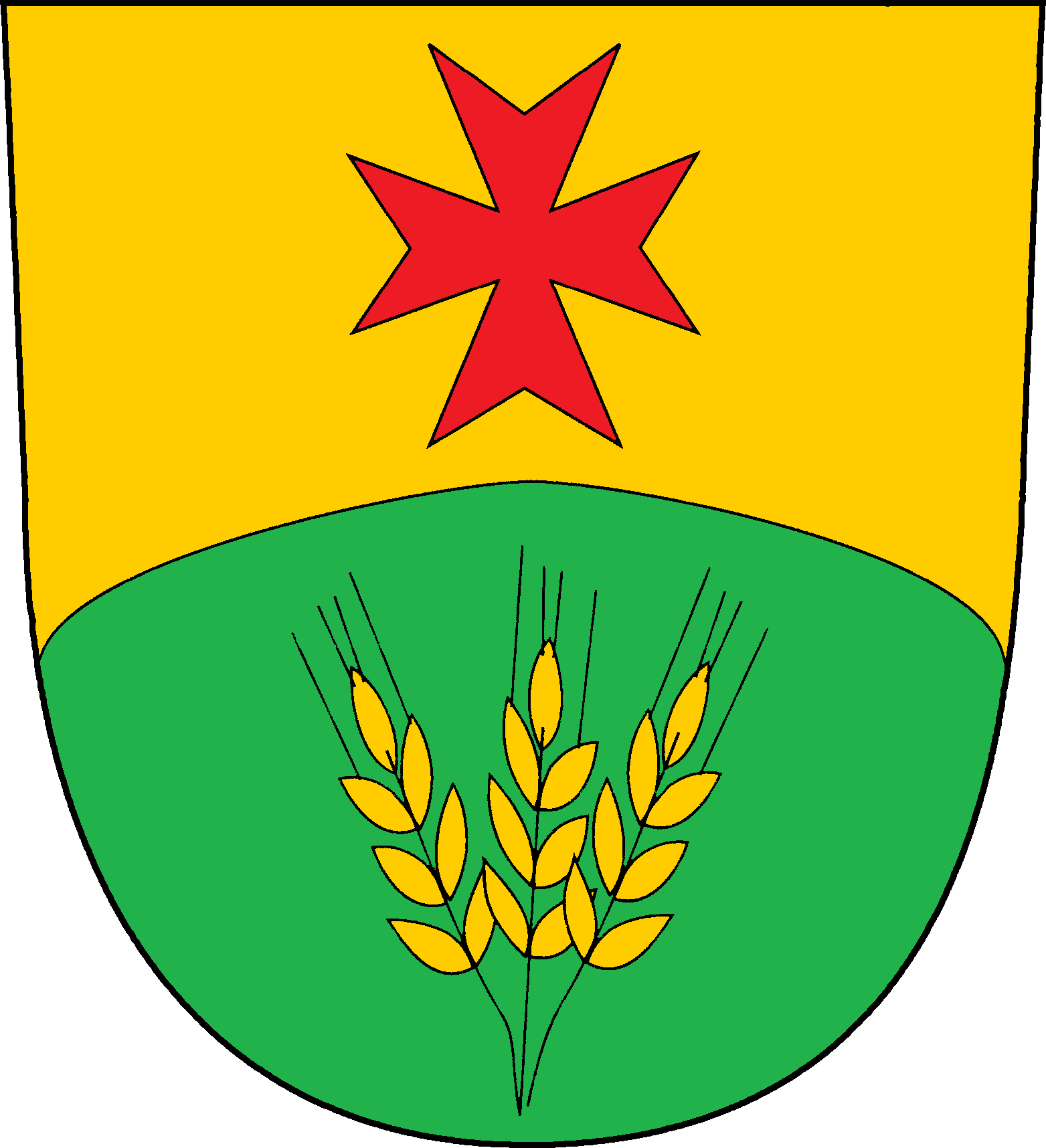 Gross Disnack Wappen - Groß Disnack (1563x1716), Png Download