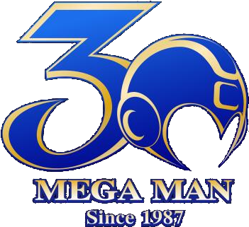 *main Screens *game Files - Mega Man 30th Anniversary Logo (373x330), Png Download