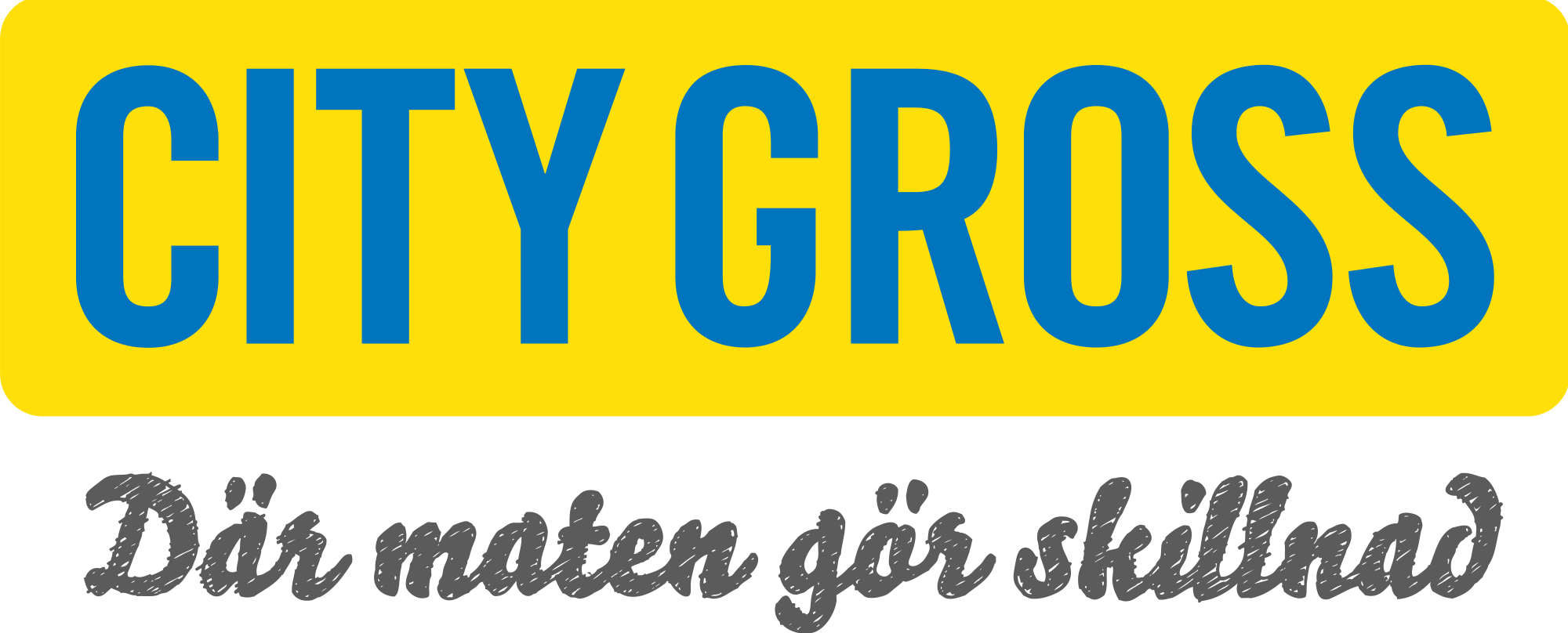 Open - City Gross Logo (2000x808), Png Download