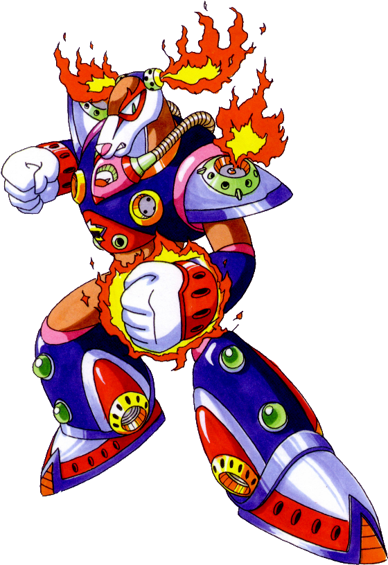 Flame Stag - Mega Man X Flame Stag (750x950), Png Download