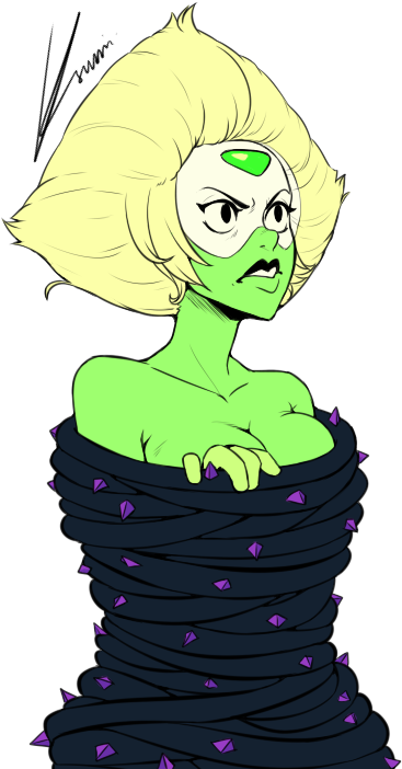 Peridot - Amethyst Love Steven Universe (380x719), Png Download