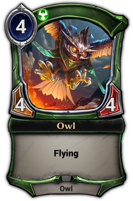 Owl - Eternal Card Game Stand Together (529x801), Png Download