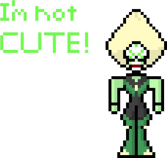 Peridot - Pixel Art (620x610), Png Download