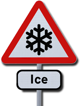 Checking Your Light Bulbs Aren't Faulty Or Broken - Low Temperature Warning Symbol (450x364), Png Download