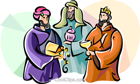 3 Wise Men Epiphany Royalty Free Vector Clip Art Illustration - 3 Gifts Wise Men Brought Jesus (480x289), Png Download