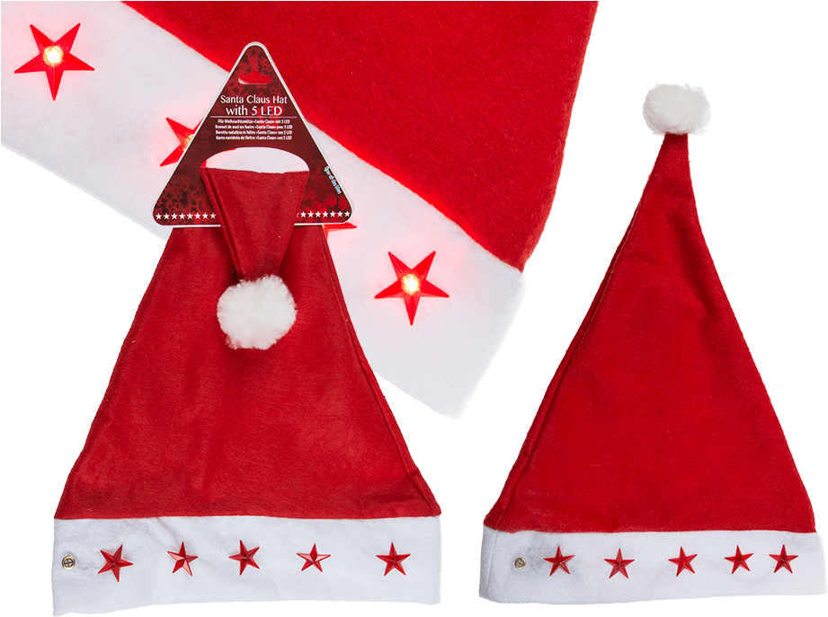 Santa Nissehue M/lys (945x709), Png Download