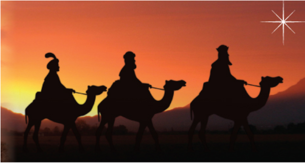 Mom / Merry Christmas - The Three Magi Card (610x451), Png Download