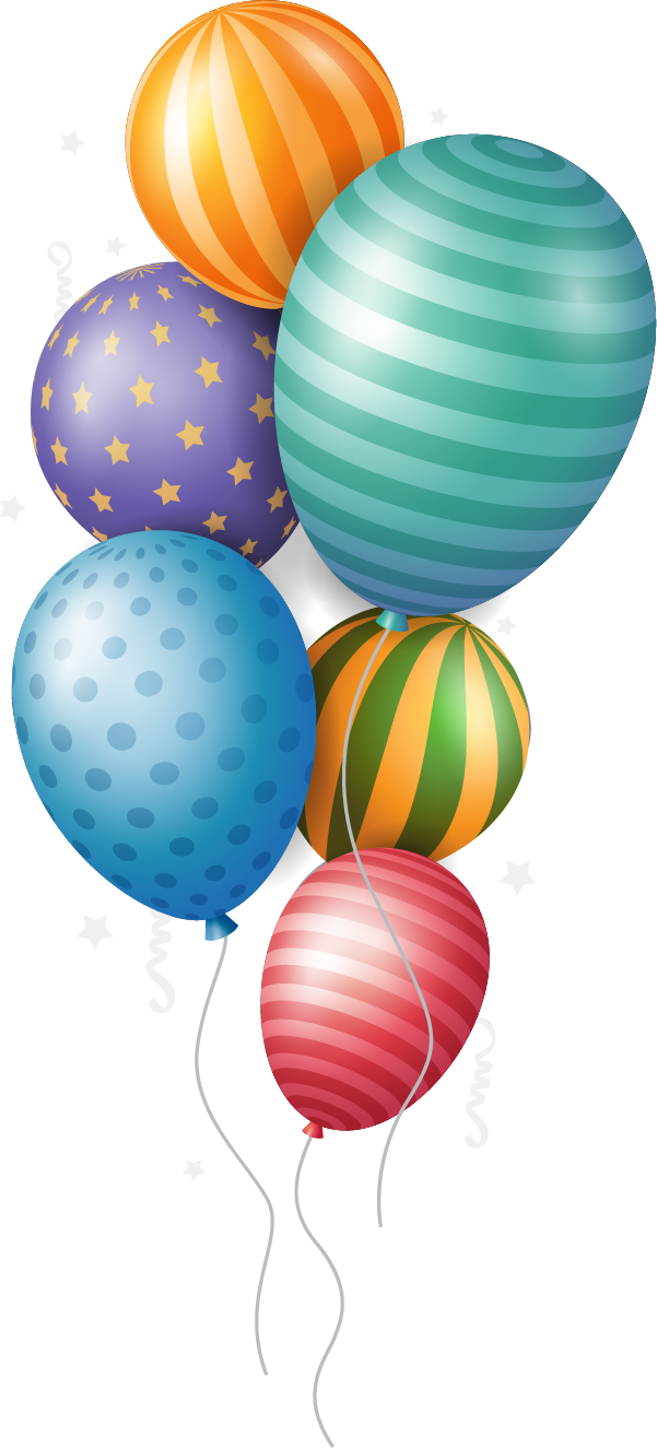 Super Kickers Birthday Party Ballons - Happy Birthday Gift Png (601x1325), Png Download