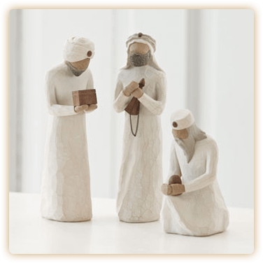 Willow Tree The Three Wisemen Figurine (376x376), Png Download