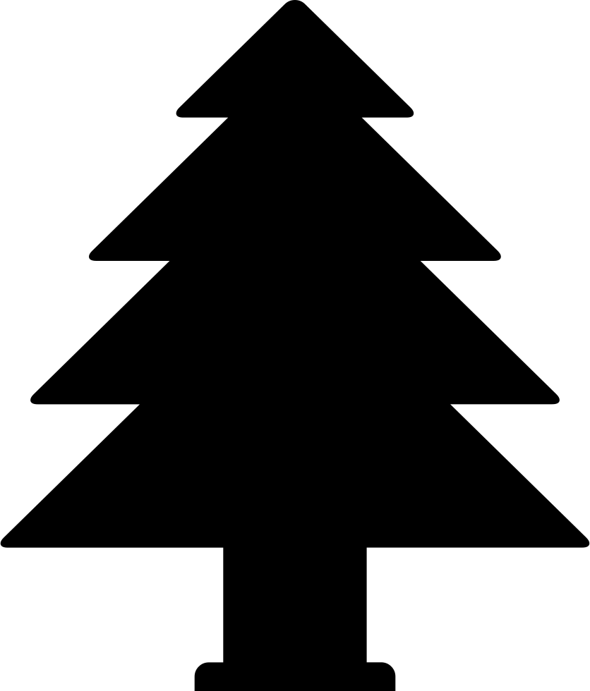 Png File - Black Christmas Tree Stock (836x980), Png Download