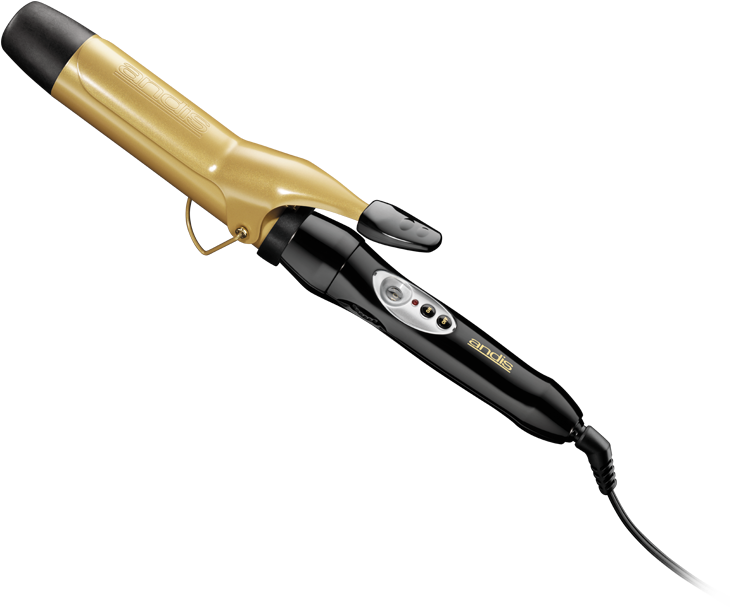 1-1/2" High Heat Gold Ceramic Curling Iron - Andis 1.5 Soft Touch Curling Iron - 37670 (780x920), Png Download