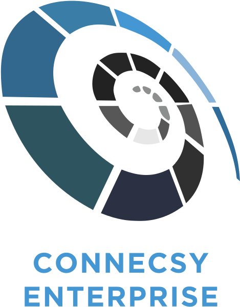 Leaflet Connecsy Enterprise For Lync/skype For Business - Purple And Grey Logos (709x709), Png Download