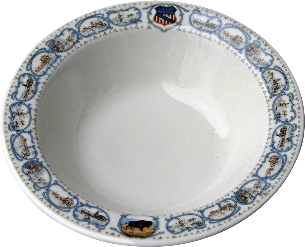 Vintage Union Pacific Railroad China Sauce Side Dish - Sauce (998x998), Png Download