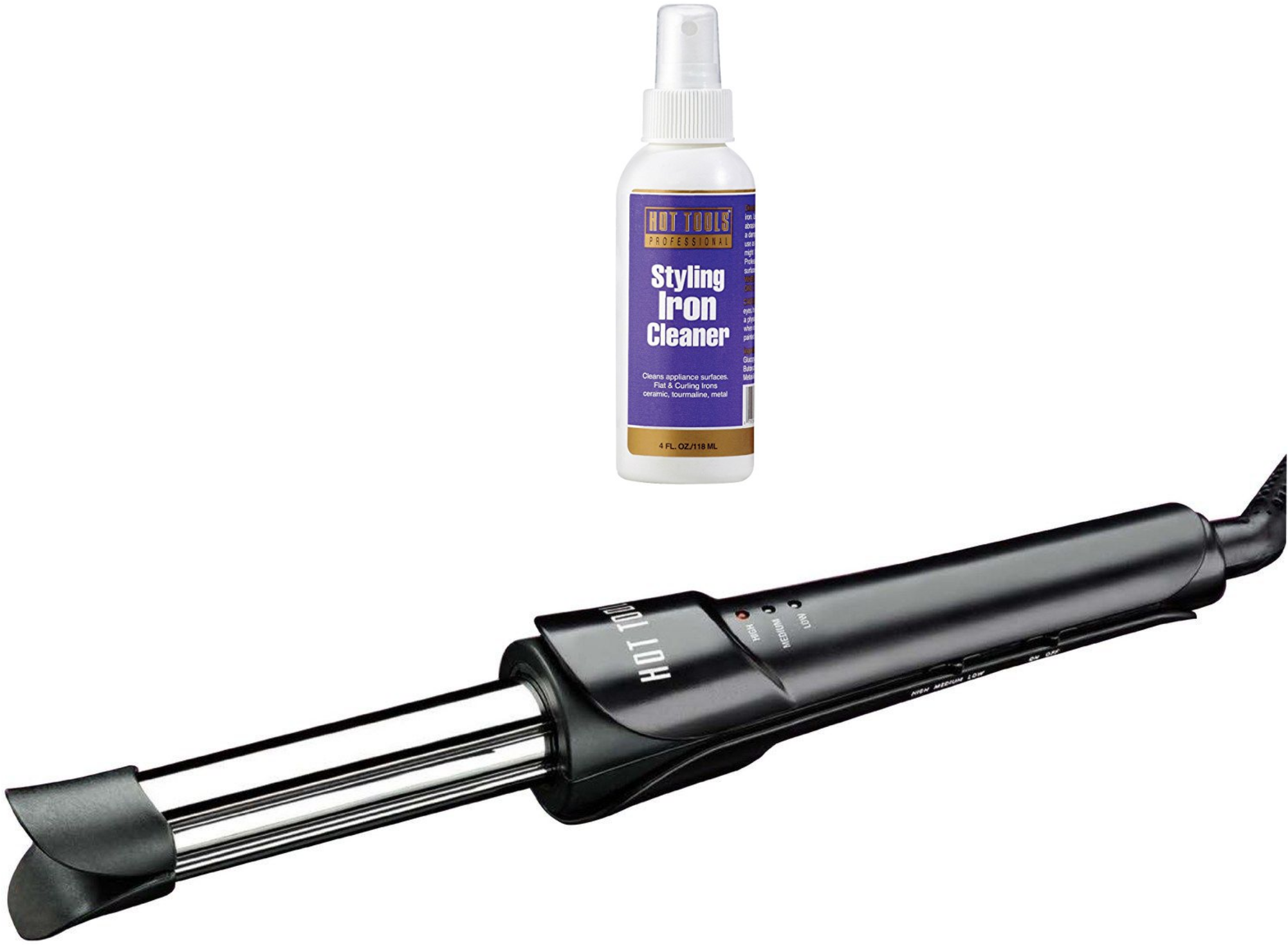 Hot Tools Instant Curling Iron With Bonus Free Bottle - Hot Tools Curling Iron (2011x1500), Png Download