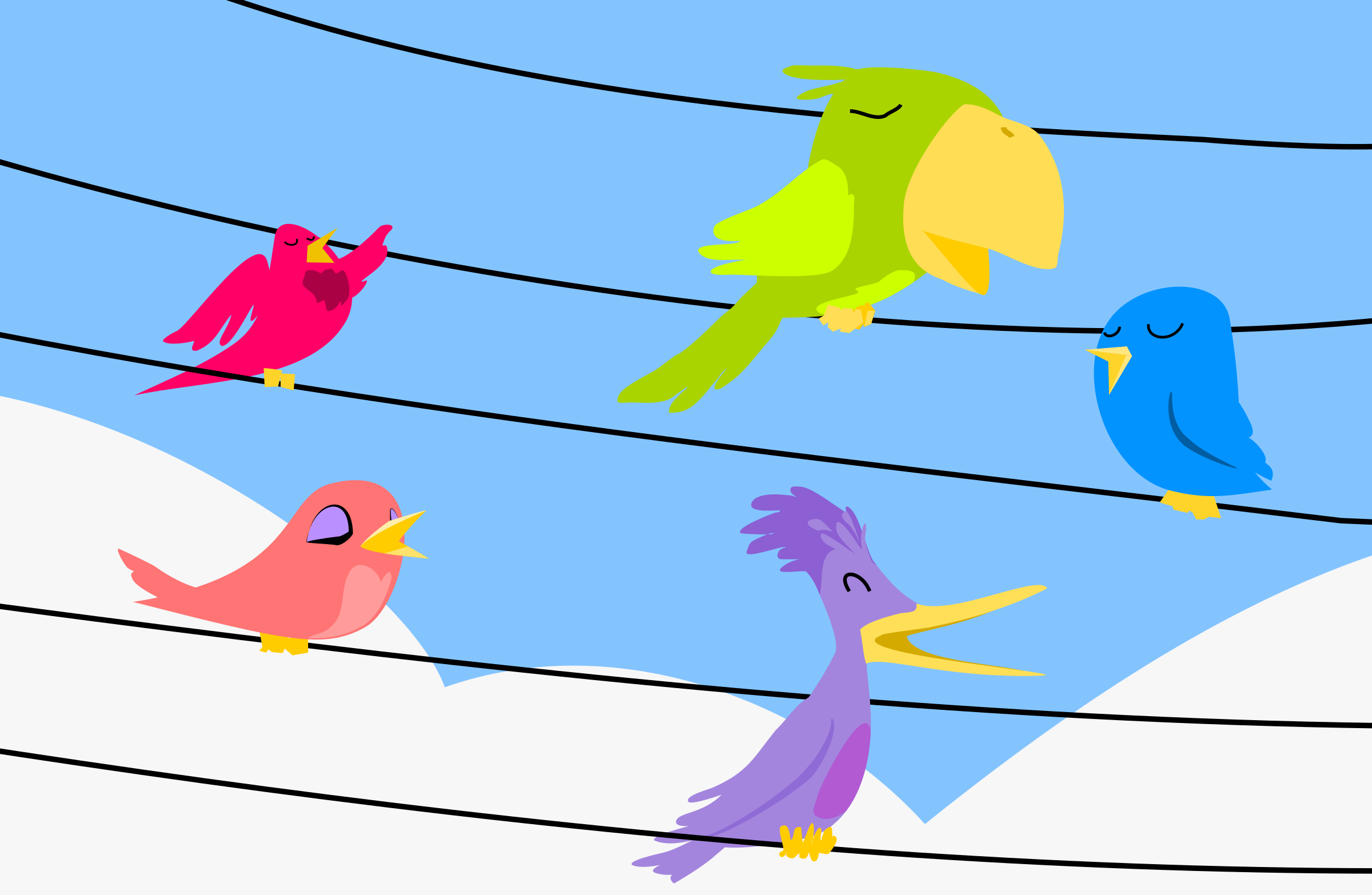 This Free Icons Png Design Of Song Birds (2400x1566), Png Download